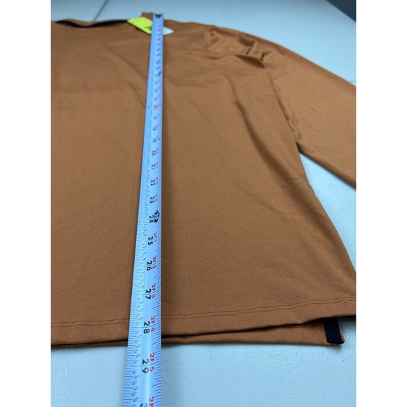 All In Motion Men XXL Orange Long Sleeve Performance Top Moisture Wicking Shirt - Picture 4 of 8